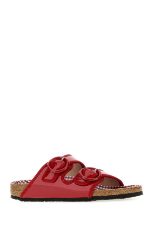 Red leather Repetto Arizona slippers BIRKENSTOCK X REPETTO (1032373)