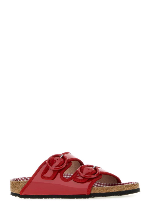 Red leather Repetto Arizona slippers BIRKENSTOCK X REPETTO (1032373)