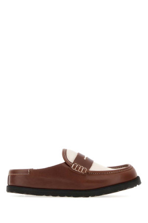 Two-tone canvas and nappa leather Naples slippers BIRKENSTOCK 1774 (1032445)