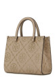 Cappuccino leather T Monogram shopping bag Multicolor TORY BURCH (162013)