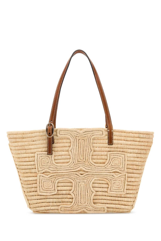 Raffia Tory Burch Doum for Women Ella shopping bag TORY BURCH (183825)