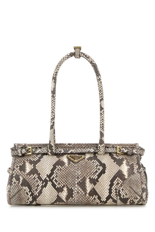 Python leather medium Bonnie shoulder bag PRADA (1BA426VMOO2GB1)