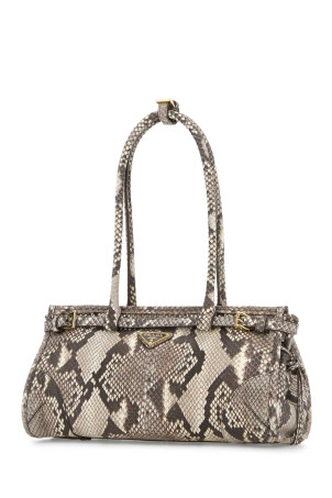 Python leather medium Bonnie shoulder bag PRADA (1BA426VMOO2GB1)