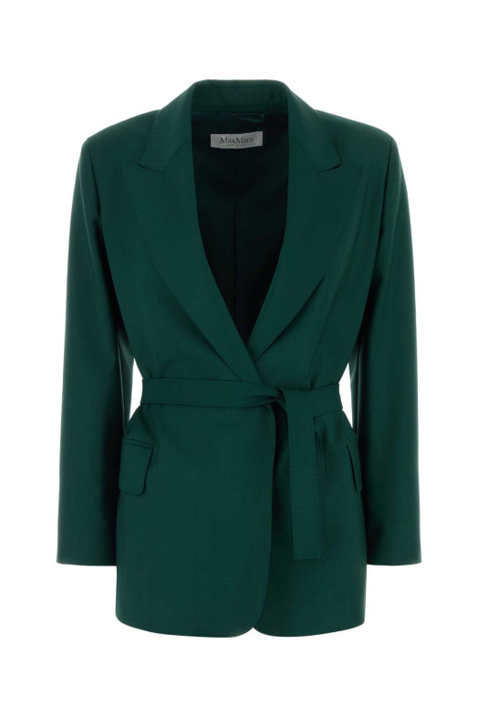 Dark green wool Talento blazer Blue MAX MARA (2521046101600)