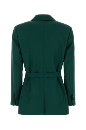 Dark green wool Talento blazer Blue MAX MARA (2521046101600)