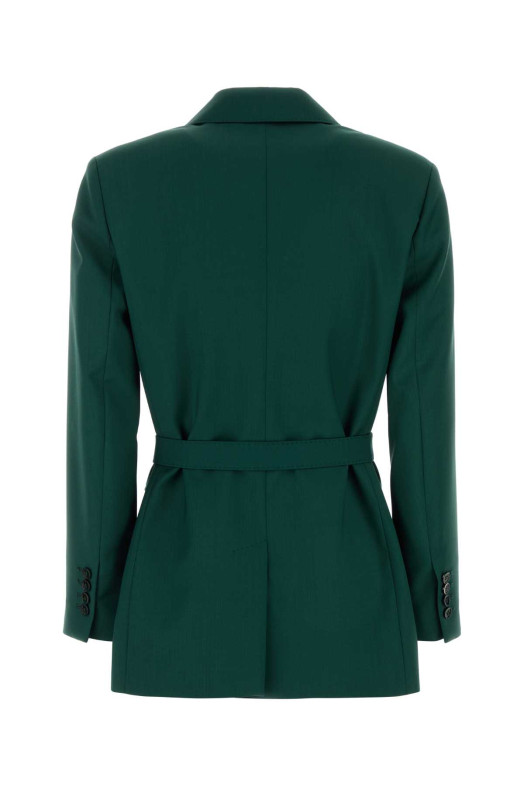 Dark green wool Talento blazer Blue MAX MARA (2521046101600)