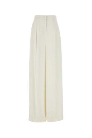 White crepe Manetta wide-leg pant Green MAX MARA (2521136071600)