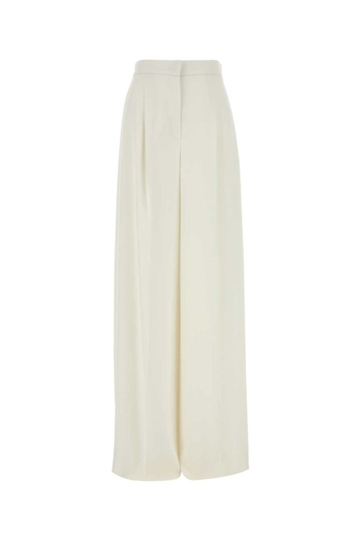 White crepe Manetta wide-leg pant Green MAX MARA (2521136071600)