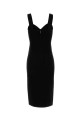 Black stretch viscose blend Teak dress MAX MARA (2521326021600)