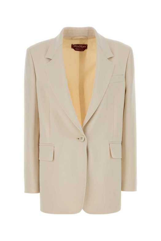 Cream crepe Bosco blazer White MAX MARA (2616041025600)