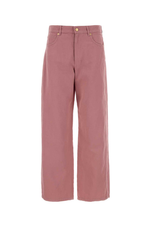 Pink cotton blend Onorata pant S MAXMARA (2619131083600)