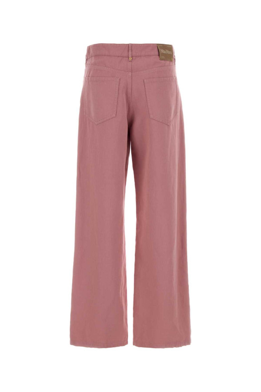 Pink cotton blend Onorata pant S MAXMARA (2619131083600)