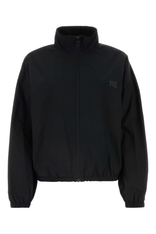 Black polyester blend windbreaker T BY ALEXANDER WANG (4WC3232071)