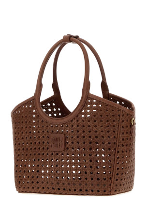 Brown leather handbag MIU MIU (5BA284VMWN2G7R)