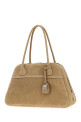 Beige suede Vivant shopping bag MIU MIU (5BB1962CSS)