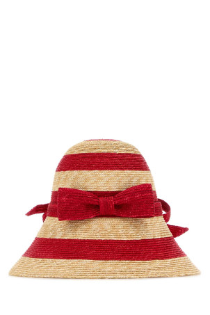 Embroidered raffia bucket hat VALENTINO GARAVANI (8W2HGA44VMD)