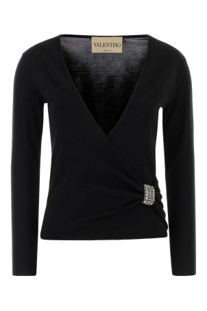 Black wool sweater Black VALENTINO GARAVANI (9B0KC77BAJB)