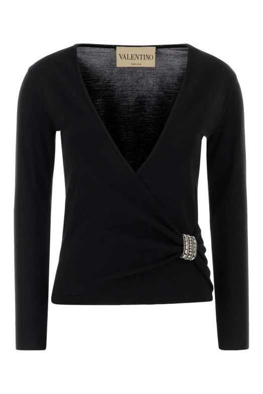 Black wool sweater Black VALENTINO GARAVANI (9B0KC77BAJB)