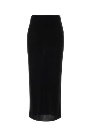 Black viscose skirt Black VALENTINO GARAVANI (9B0RAFK0AG1)