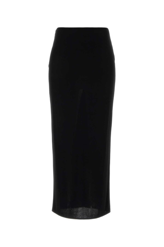 Black viscose skirt Black VALENTINO GARAVANI (9B0RAFK0AG1)