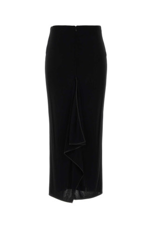 Black viscose skirt Black VALENTINO GARAVANI (9B0RAFK0AG1)