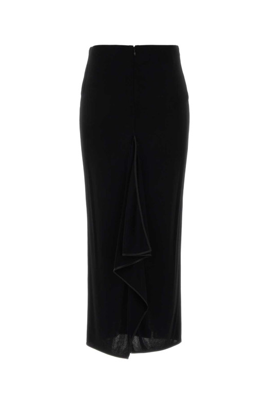 Black viscose skirt Black VALENTINO GARAVANI (9B0RAFK0AG1)