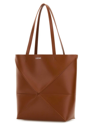 Caramel leather medium Puzzle Fold shopping bag LOEWE (A657G50X01)