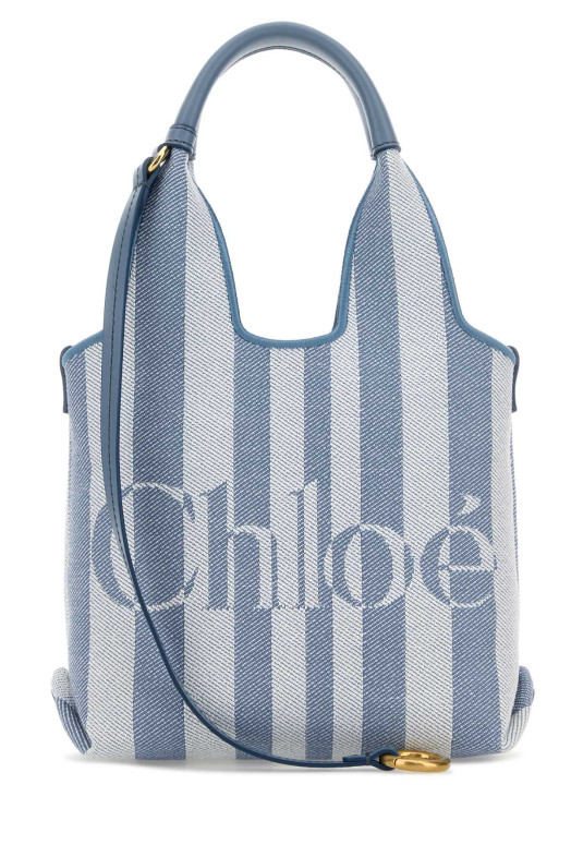 Embroidered canvas ChloÃ© Stripy handbag CHLOE (CH26AP777R65)