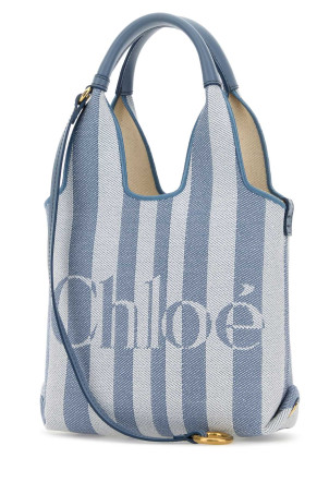 Embroidered canvas ChloÃ© Stripy handbag CHLOE (CH26AP777R65)