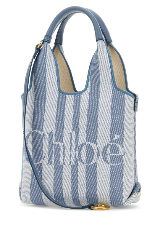 Embroidered canvas ChloÃ© Stripy handbag CHLOE (CH26AP777R65)