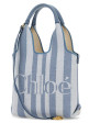 Embroidered canvas ChloÃ© Stripy handbag CHLOE (CH26AP777R65)