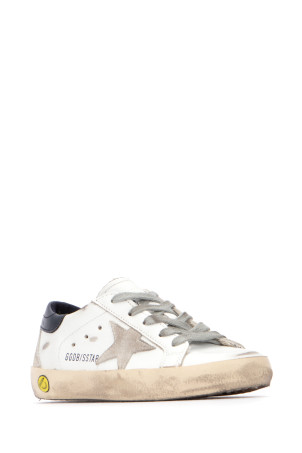 SUPER-STAR LEATHER UPPER AND HEEL SUEDE STAR AND S GOLDEN GOOSE KIDS (GYF00102F000414)