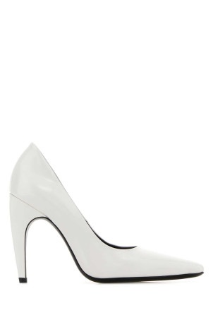 White leather Fame pumps JUDE (PS25HC005WH001C)