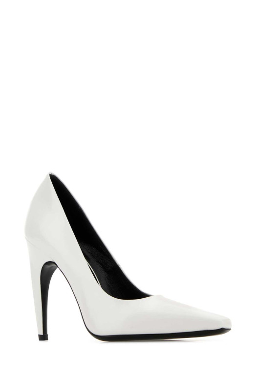 White leather Fame pumps JUDE (PS25HC005WH001C)