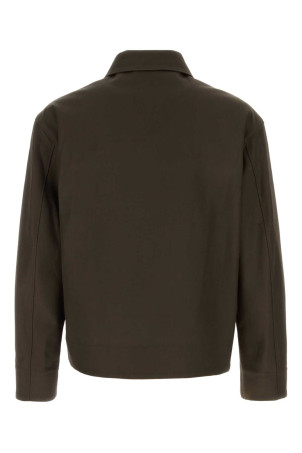 Chocolate cotton blend Norm jacket UMIT BENAN (SS26M662716600926)