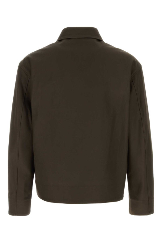 Chocolate cotton blend Norm jacket UMIT BENAN (SS26M662716600926)