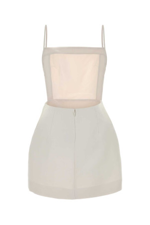 White jacquard Henrietta mini dress CALVIN KLEIN COLLECTION (VY00801)