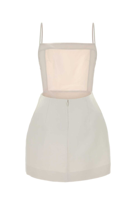 White jacquard Henrietta mini dress CALVIN KLEIN COLLECTION (VY00801)