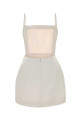 White jacquard Henrietta mini dress CALVIN KLEIN COLLECTION (VY00801)