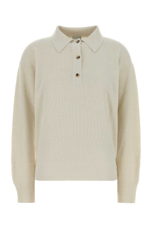 ivoryy knit Helga polo shirt White CALVIN KLEIN COLLECTION (VY01113)