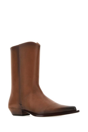 Brown leather Cheer boots CALVIN KLEIN COLLECTION (VY03417)