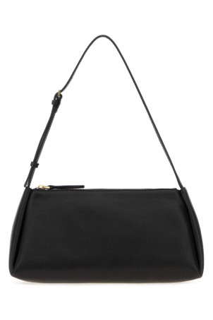 Black leather shoulder bag CALVIN KLEIN COLLECTION (VY03626)