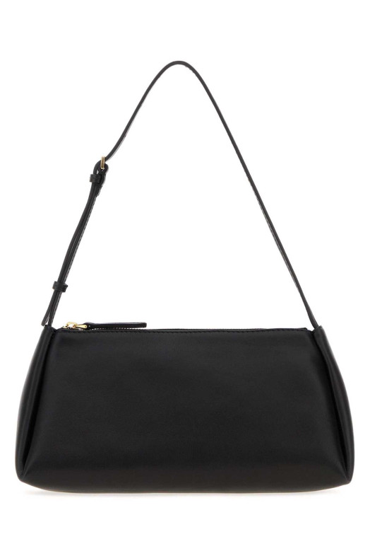 Black leather shoulder bag CALVIN KLEIN COLLECTION (VY03626)
