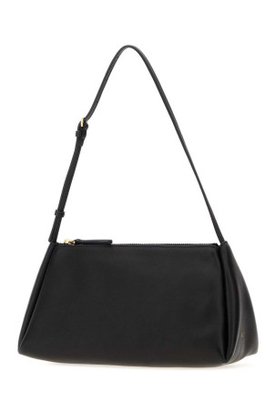 Black leather shoulder bag CALVIN KLEIN COLLECTION (VY03626)