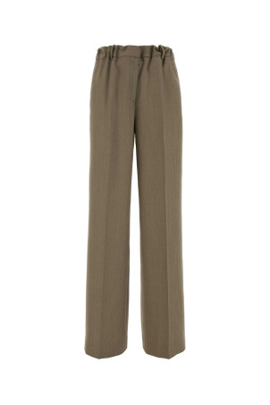 Cappuccino wool blend Fernanda pant CALVIN KLEIN COLLECTION (VY0S400)