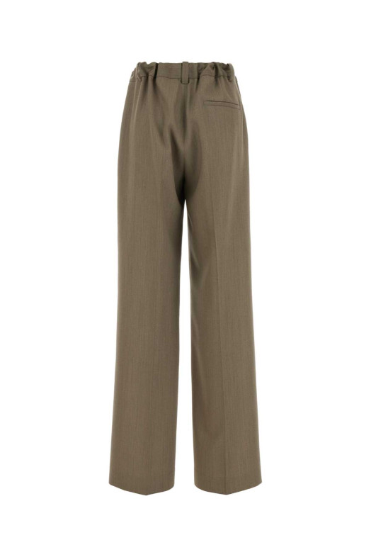 Cappuccino wool blend Fernanda pant CALVIN KLEIN COLLECTION (VY0S400)