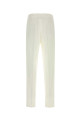 White cotton blend pant BRUNELLO CUCINELLI (MH262F1130)
