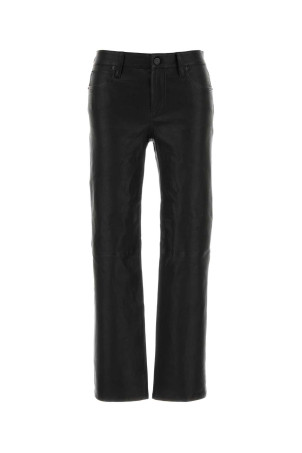 Black leather The Cigarette pant Black FRAME (WF26LPA011)