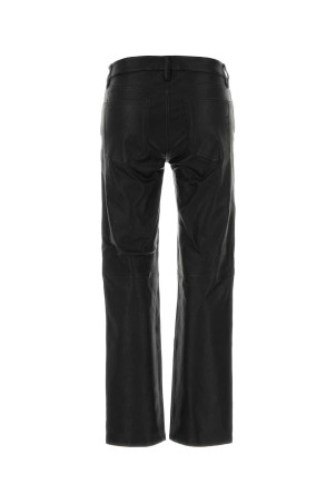 Black leather The Cigarette pant Black FRAME (WF26LPA011)