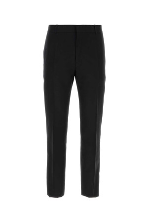 Black gabardine pant Black ALEXANDER MCQUEEN (735205QNAAQ)